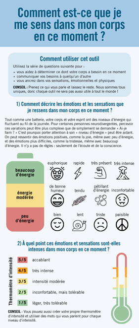 First page of the infographic / tool